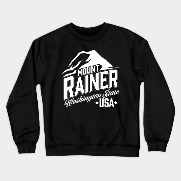 Mount Rainer Washington State USA Crewneck Sweatshirt by nickemporium1